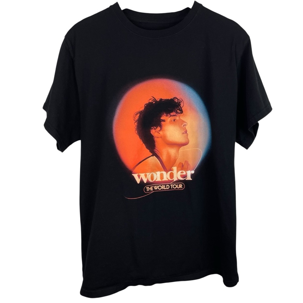 Shawn Mendes | Black The Wonder World Tour Tee Shirt New